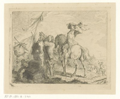 Paysage avec voyageurs et cavaliers - Jan Karel Jacob de Jonge