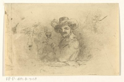 Soldat avec verre levé - Jan Karel Jacob de Jonge