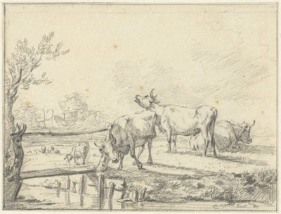 Vaches dans un pré - Jan Kobell (II)