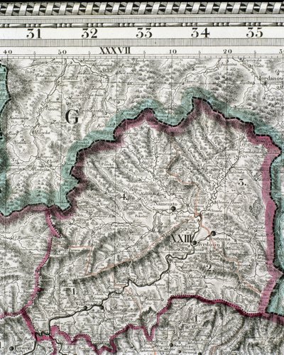 Carte du royaume de Hongrie, imprimée par Godfried - Jan Lipszki