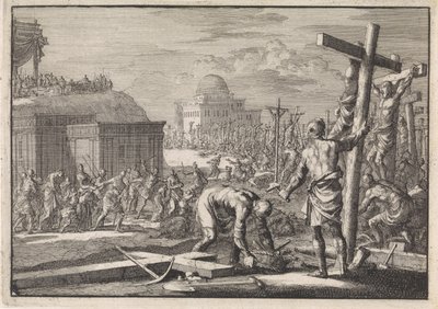 Alexandre Jean, prince des Juifs, fait crucifier ses sujets rebelles - Jan Luyken