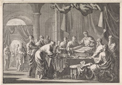 Réunion des 72 traducteurs de la loi sur ordre du roi Ptolémée Philadelphe - Jan Luyken
