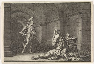 Caesonia et sa fille tuées par Lupus - Jan Luyken