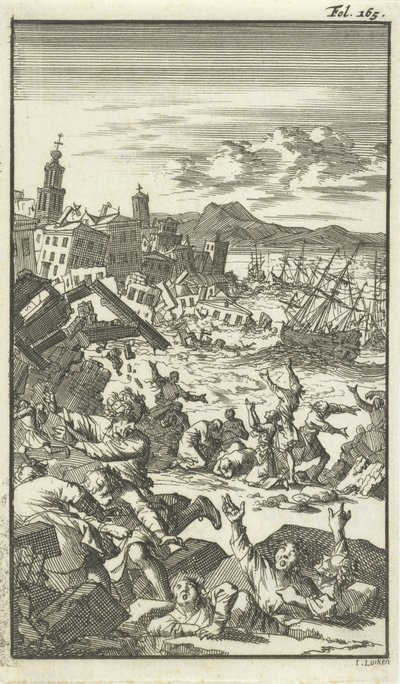 Le tremblement de terre - Jan Luyken