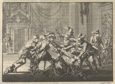 Assassinat du duc de Guise au château de Blois, 1588 - Jan Luyken