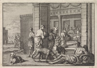 Lazare mendiant à la table du riche - Jan Luyken