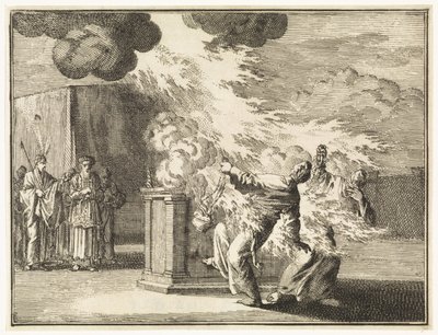 Nadab et Abihu tués par les flammes - Jan Luyken