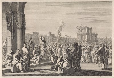 Prédication du Christ devant le Temple - Jan Luyken