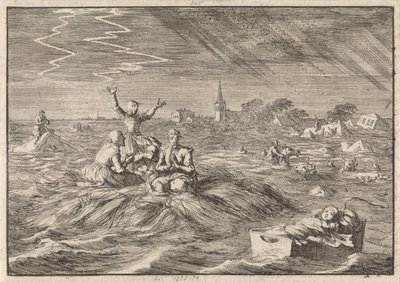 Inondation à Groningue, 1686 - Jan Luyken
