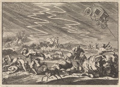 Fort orage à Donsenhausen en Thuringe, 1674 - Jan Luyken