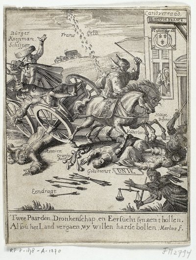Caricature de la prétendue francophilie d