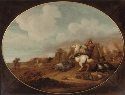 Une escarmouche de cavalerie - Jan Martszen de Jonge