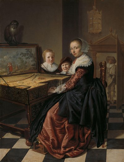 Femme jouant du virginal - Jan Miense Molenaer