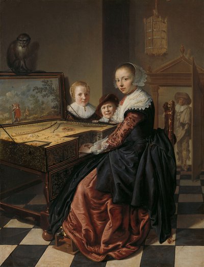 Femme jouant du virginal, 1630-40 - Jan Miense Molenaer