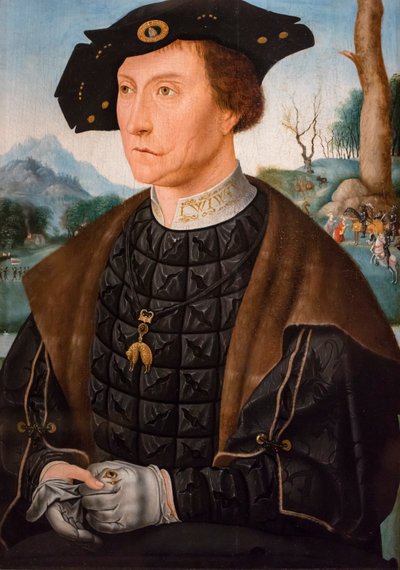 Portrait de Jan van Wassenaer vicomte de Leyde, gouverneur de la Frise - Jan Mostaert