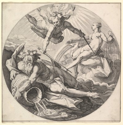 Le Deuxième Jour Dies II, de la série La Création du Monde, vers 1594 - Jan Muller
