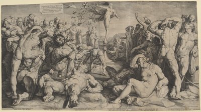 La Fortune distribuant ses dons - Jan Muller, after Cornelis Cornelisz van Haarlem