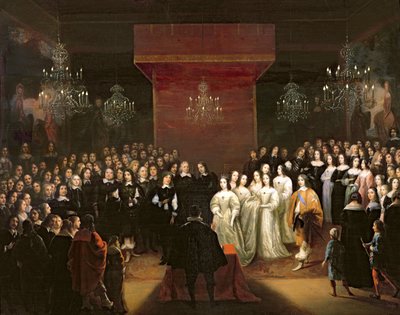 Le Mariage de Frédéric-Guillaume (1620-88) Prince Électeur de Brandebourg et Louise Henriette (1627-67) Princesse de Nassau, 1646 - Jan Mytens or Mijtens