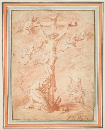 Le Christ en croix avec Sainte Madeleine - Jan Pieter Ykens