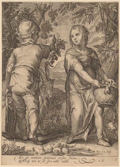 Automne - Jan Pietersz Saenredam after Hendrik Goltzius