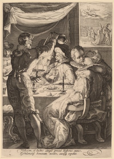 Soir - Jan Pietersz Saenredam, after Hendrik Goltzius