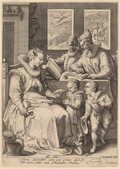 Matin - Jan Pietersz Saenredam, after Hendrik Goltzius