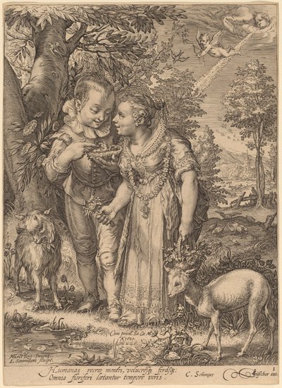 Printemps - Jan Pietersz Saenredam after Hendrik Goltzius