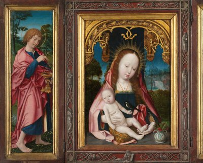 Triptyque avec la Vierge et l