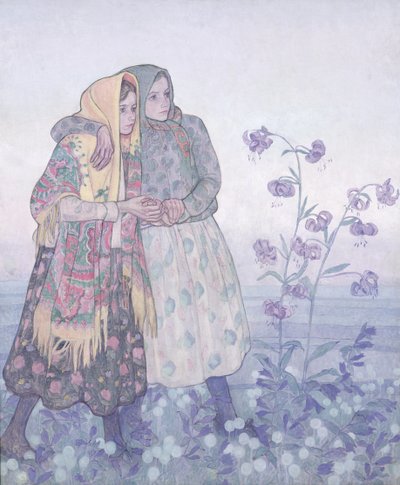 Procession de femmes montagnardes polonaises, c.1910 - Jan Rembowski