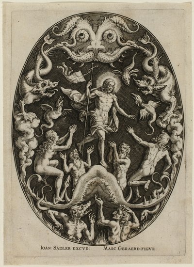Le Christ dans les limbes, extrait de La Passion du Christ - Jan Sadeler I