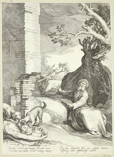 Ahija et la femme de Jéroboam - Jan Saenredam