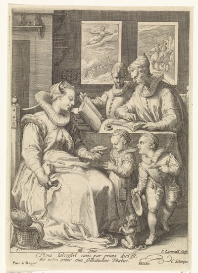 Le matin (De vier tijden van de dag) - Jan Saenredam