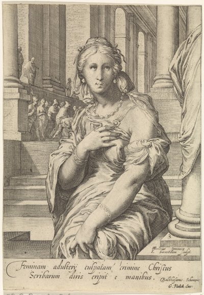 La femme adultère - Jan Saenredam
