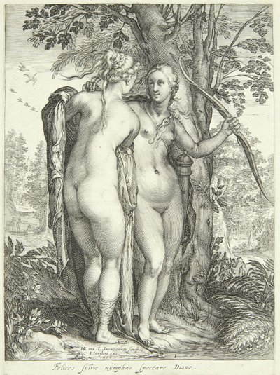 Diane et une nymphe près d