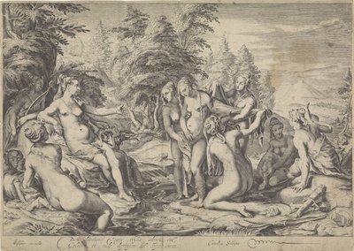 Diane découvre la grossesse de Callisto - Jan Saenredam