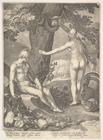 Ève donnant le fruit défendu à Adam, de L