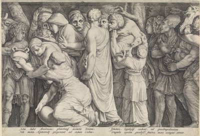 Frise avec la punition de Niobé (plaque 7) - Jan Saenredam