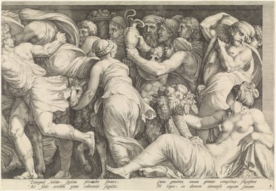 Frise avec la punition de Niobé (plaque 8) - Jan Saenredam