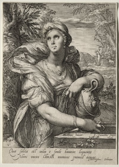 Héroïnes du Nouveau Testament : La femme de Samarie - Jan Saenredam
