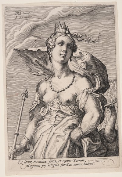 Junon, des Trois Déesses - Jan Saenredam