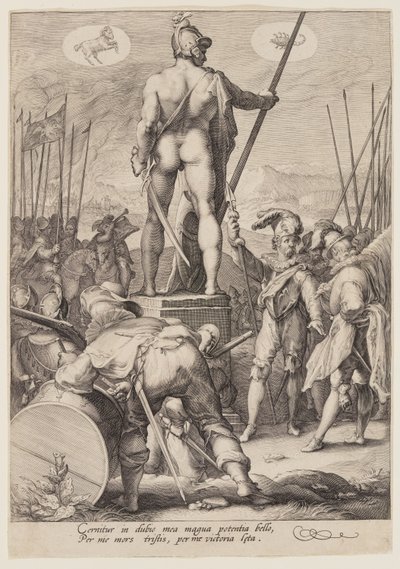 Mars préside aux arts de la guerre, extrait de Sept dieux planétaires - Jan Saenredam