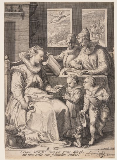Matin, tiré de Les quatre moments de la journée - Jan Saenredam