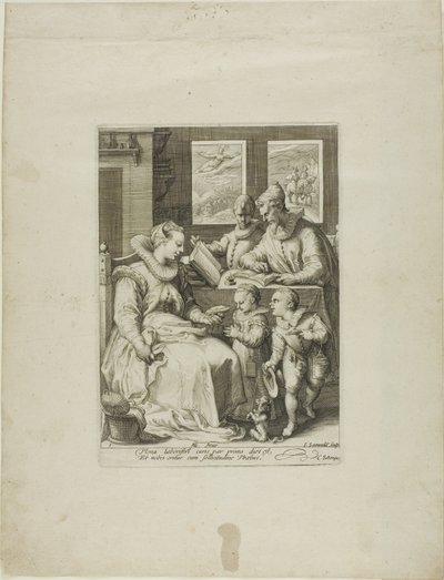Matin, planche une de Quatre moments de la journée - Jan Saenredam