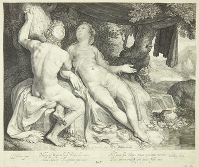 Paris et Oenone - Jan Saenredam
