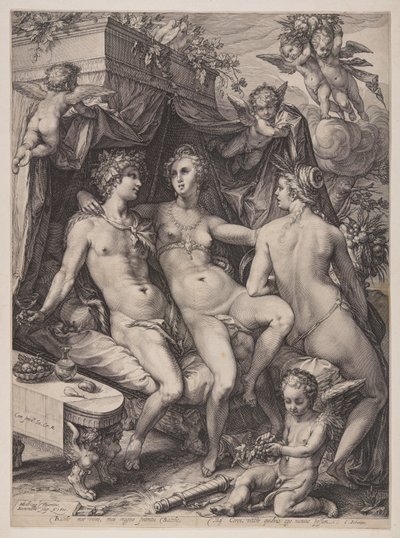 Sine Cerere et Baccho Friget Venus - Jan Saenredam