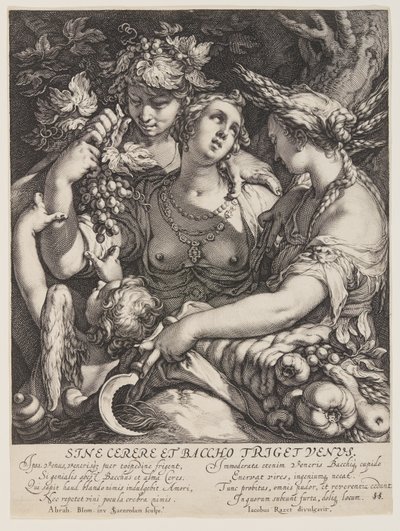 Sine Cerere et Baccho Friget Venus - Jan Saenredam