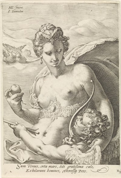 Vénus et Amour - Jan Saenredam
