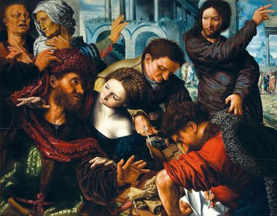 La Vocation de Saint Matthieu, milieu du 16e siècle - Jan Sanders Hemessen van