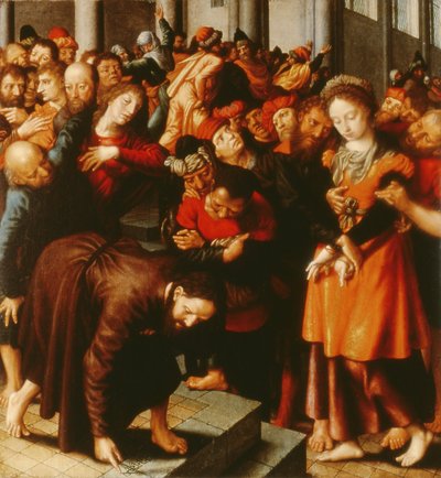 Le Christ et la femme adultère - Jan Sanders van Hemessen