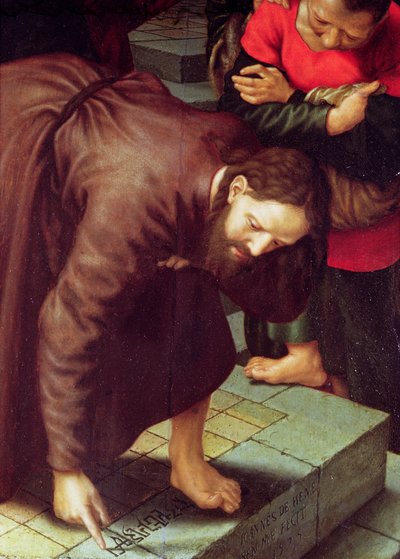 Christ et la femme adultère (détail) - Jan Sanders van Hemessen